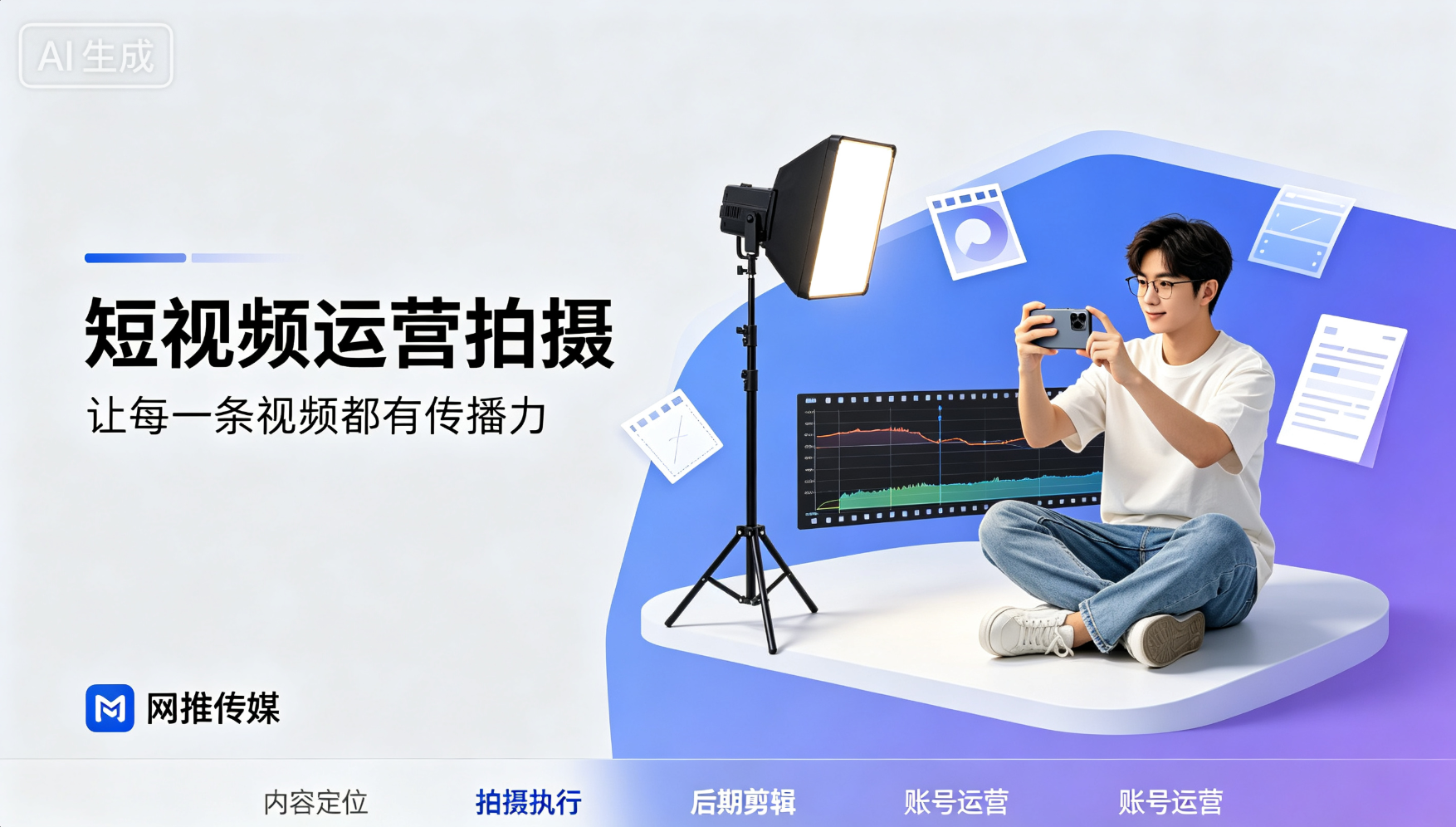 短视频运营宣传图